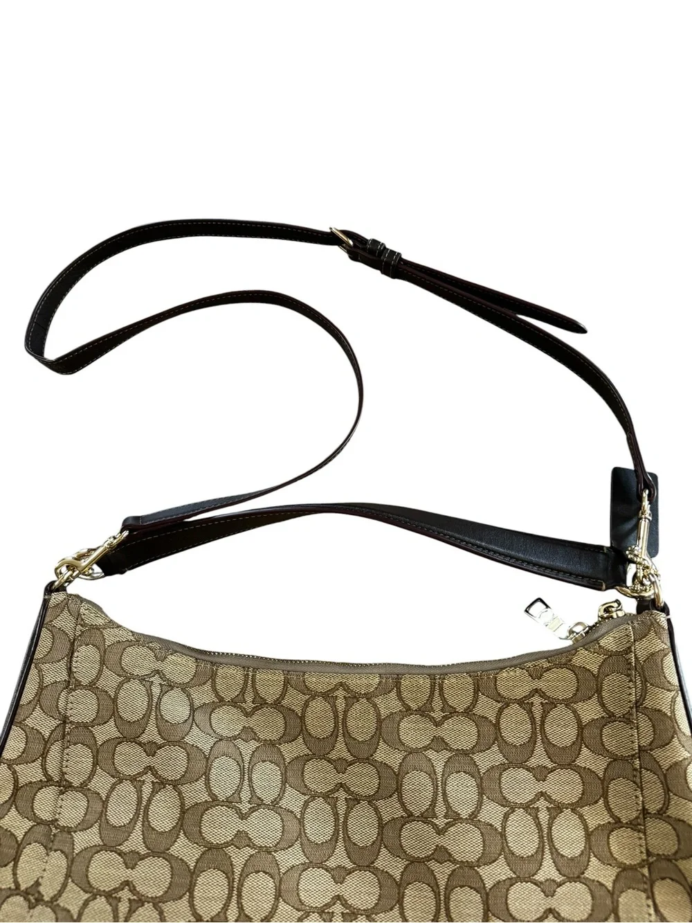 Coach Outlined Signature Celeste Convertible Hobo Bag